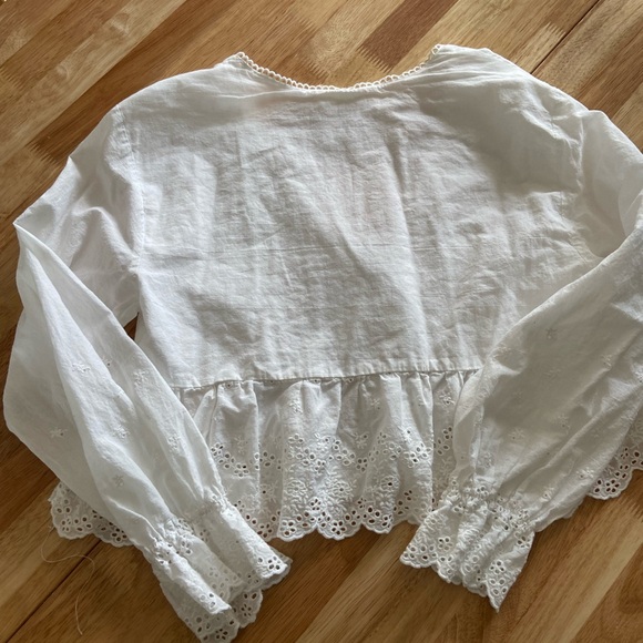 White Eyelet Blouse - Picture 4 of 5